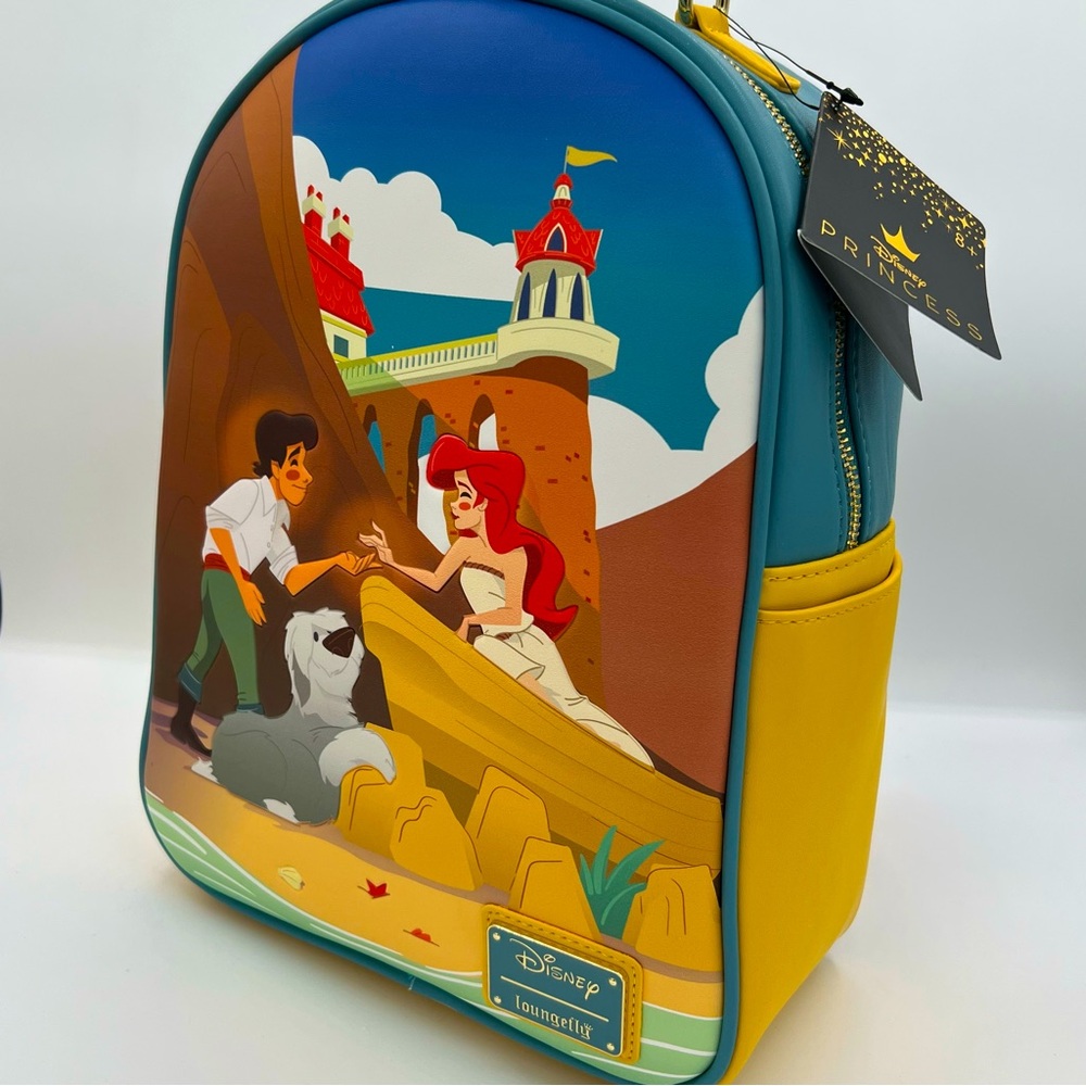 Disney Loungefly The Little Mermaid with Ariel & Prince Eric Backpack